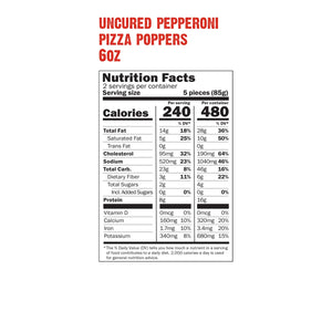 Uncured Pepperoni Pizza Poppers