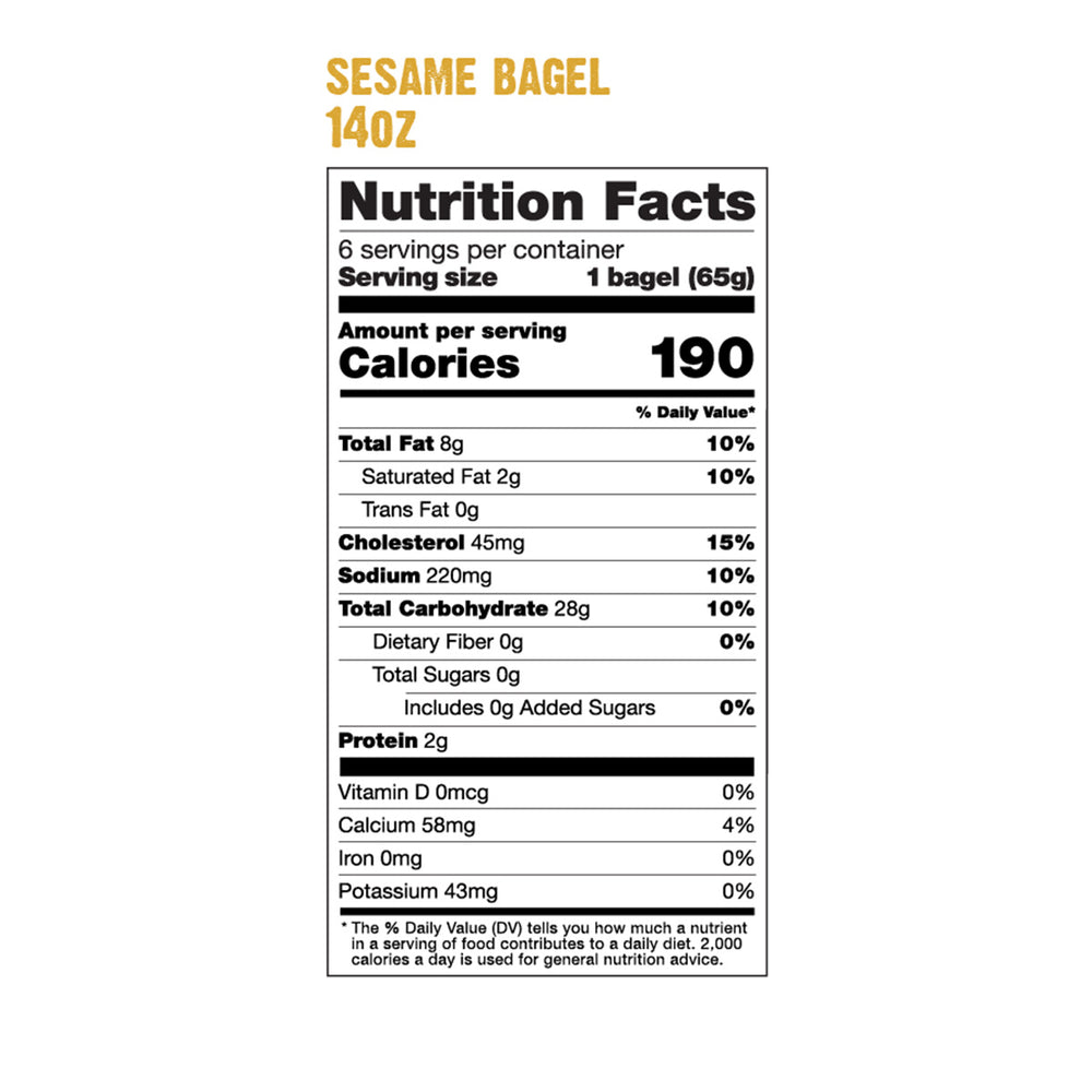 
            
                Load image into Gallery viewer, Sesame Bagels
            
        